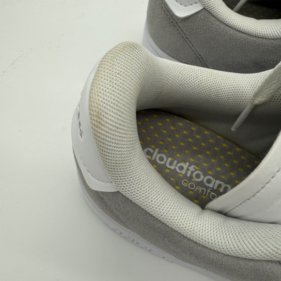 Adidas Grand Court Alpha Gray White Tennis Shoes Mens 11 Cloudfoam Comfort NWT - Picture 3 of 10